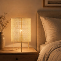 Lampe de chevet en Osier à trois pieds