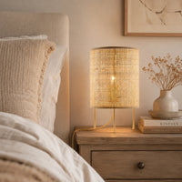 Lampe de chevet en Osier à trois pieds