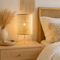 Lampe de chevet en Osier à trois pieds