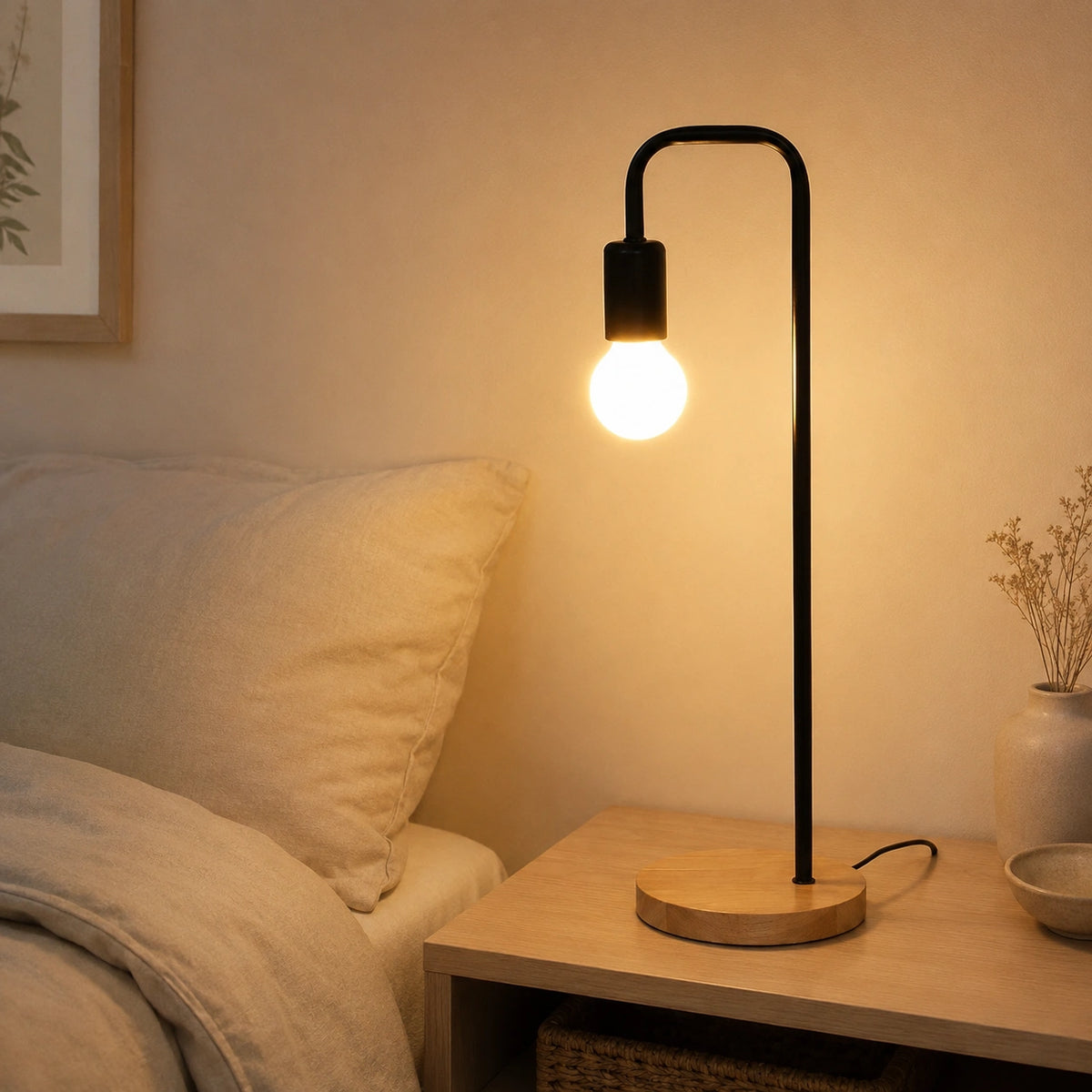 Lampe de chevet liseuse vintage
