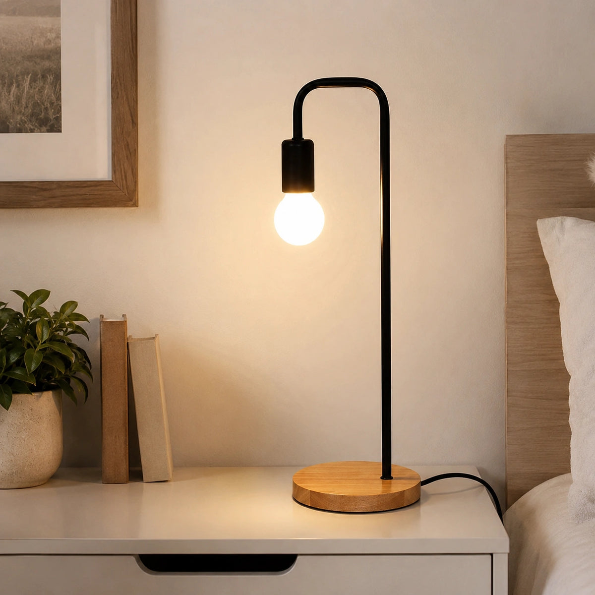 Lampe de chevet liseuse vintage
