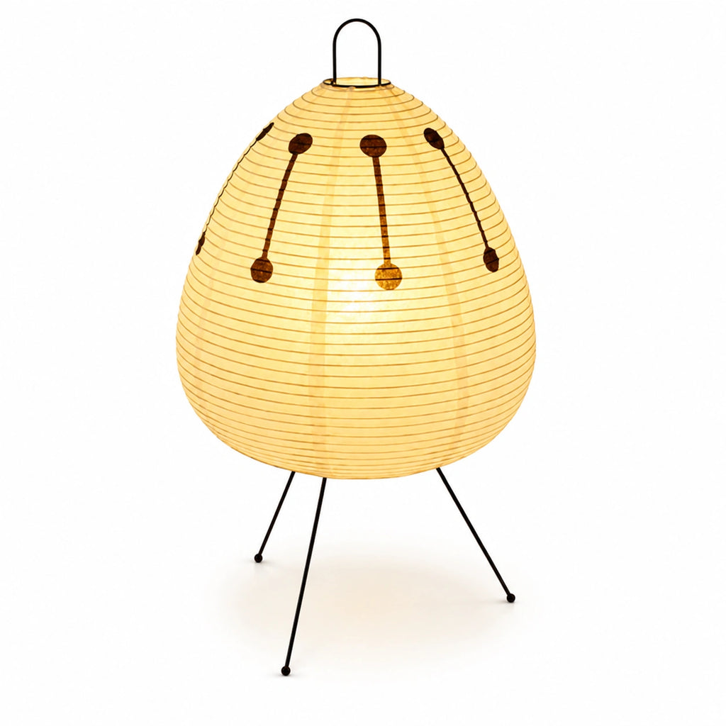 Lampe de chevet design Japonais en papier de riz