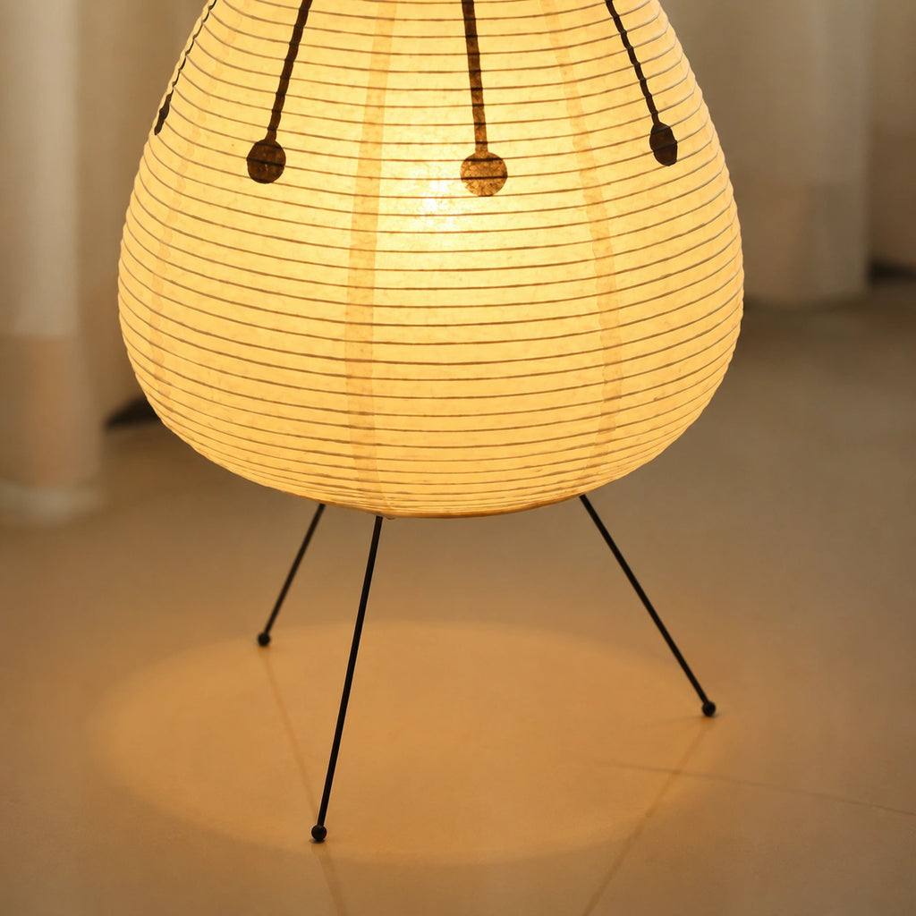 Lampe de chevet design Japonais en papier de riz