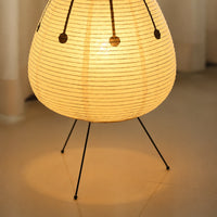 Lampe de chevet design Japonais en papier de riz