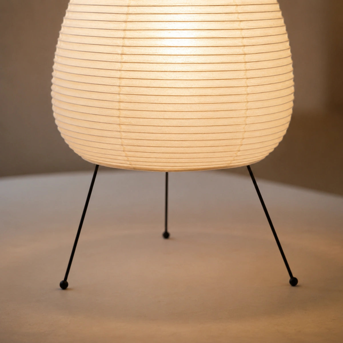 Lampe de chevet design Japonais en papier de riz