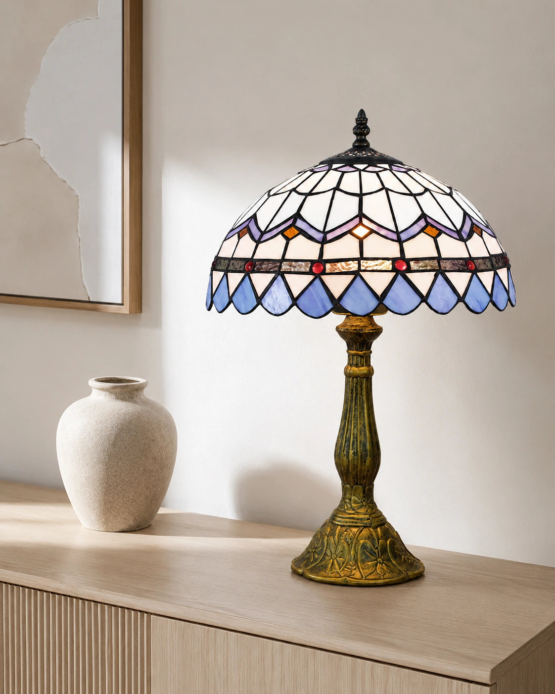 Lampe de chevet tiffany pastoral