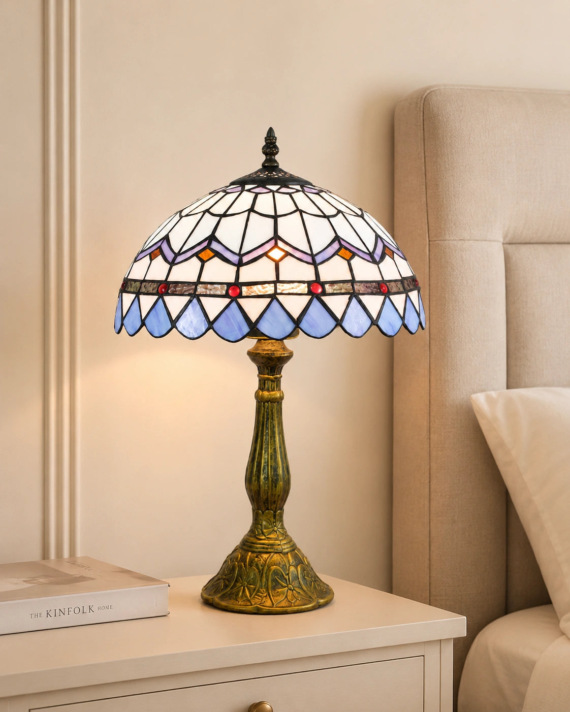 Lampe de chevet tiffany pastoral