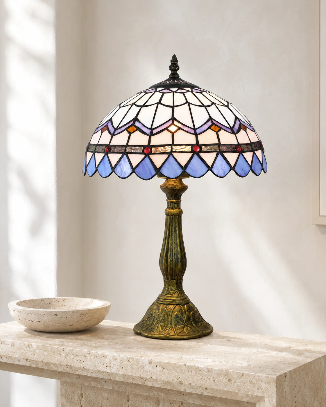 Lampe de chevet tiffany pastoral