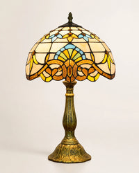 Lampe de chevet tiffany dôme d'or
