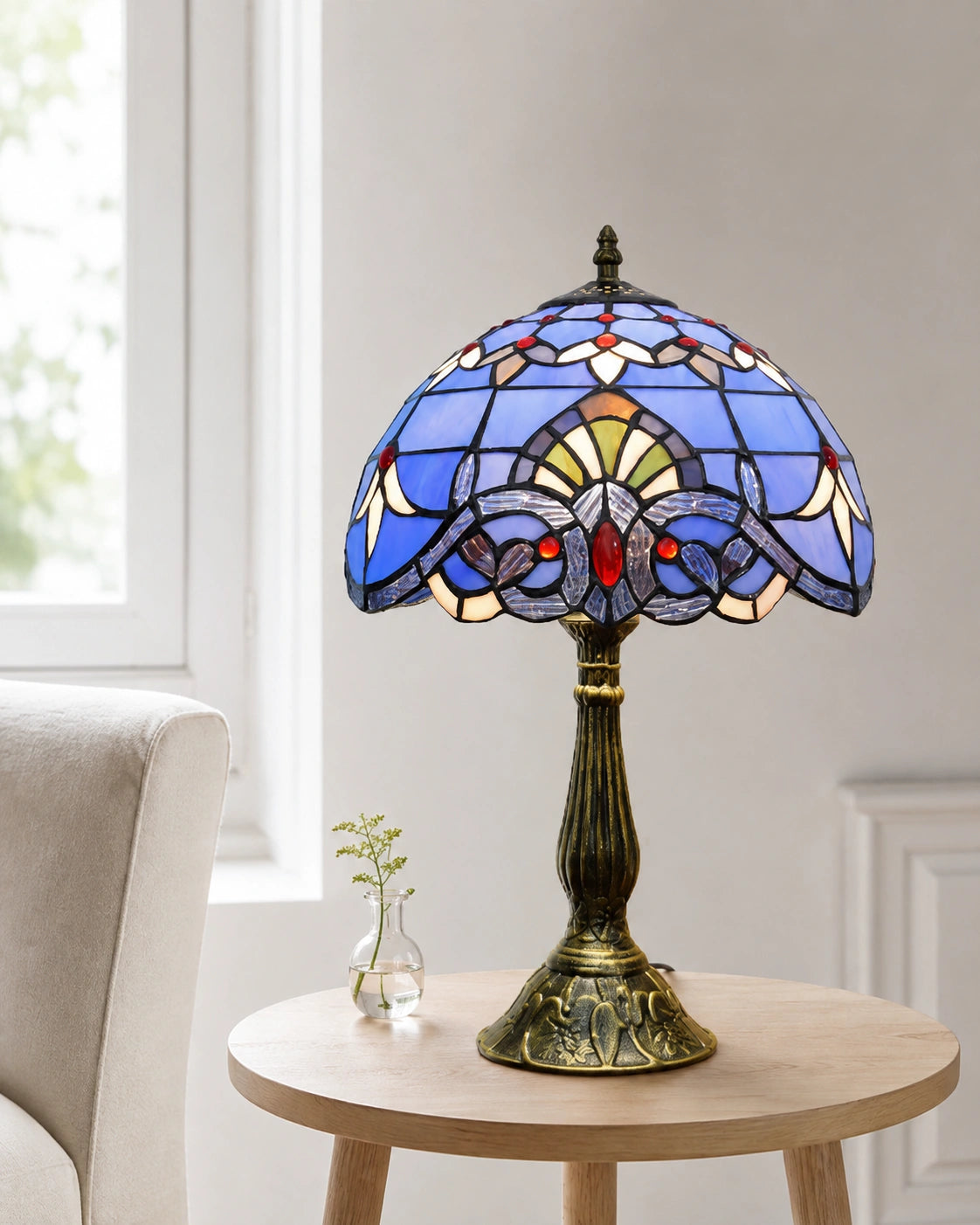 Lampe de chevet tiffany éclat