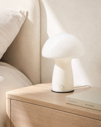 Lampe de chevet champignon blanca