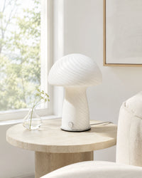 Lampe de chevet champignon blanca