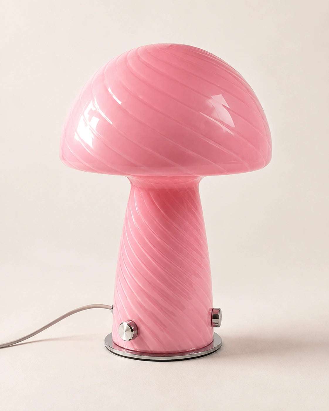Lampe de chevet champignon rosy