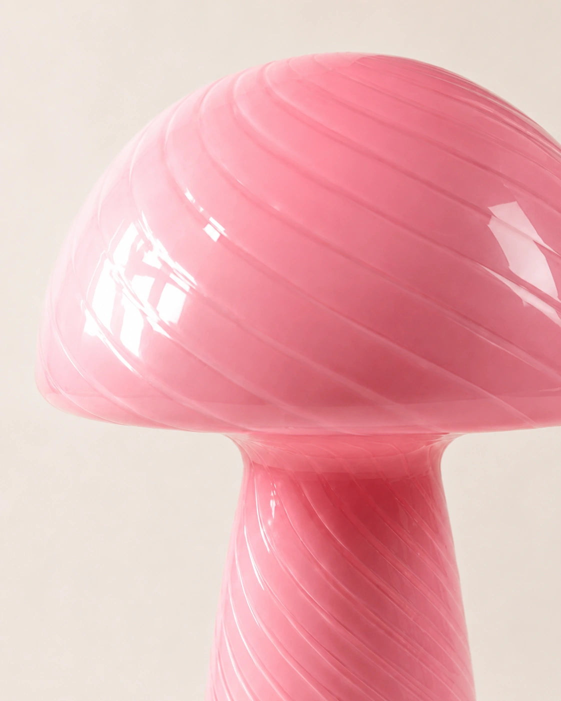 Lampe de chevet champignon rosy