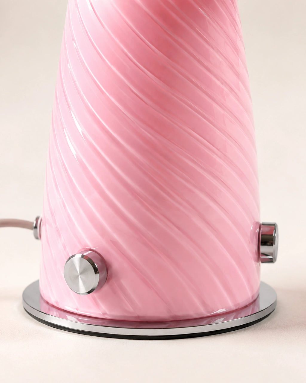 Lampe de chevet champignon rosy