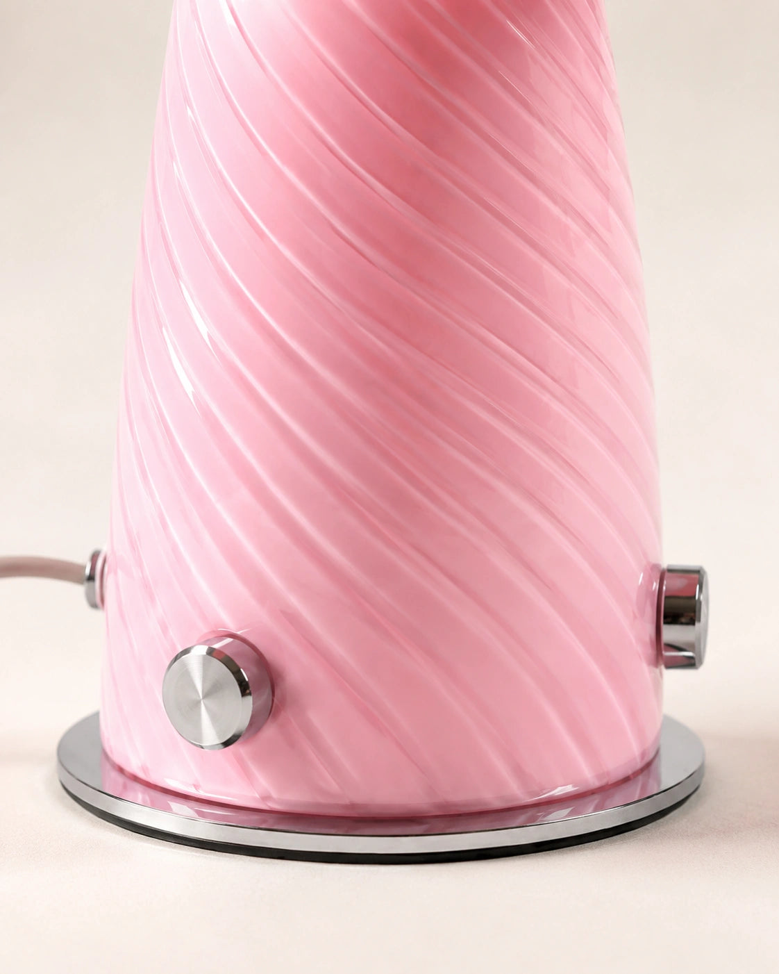 Lampe de chevet champignon rosy