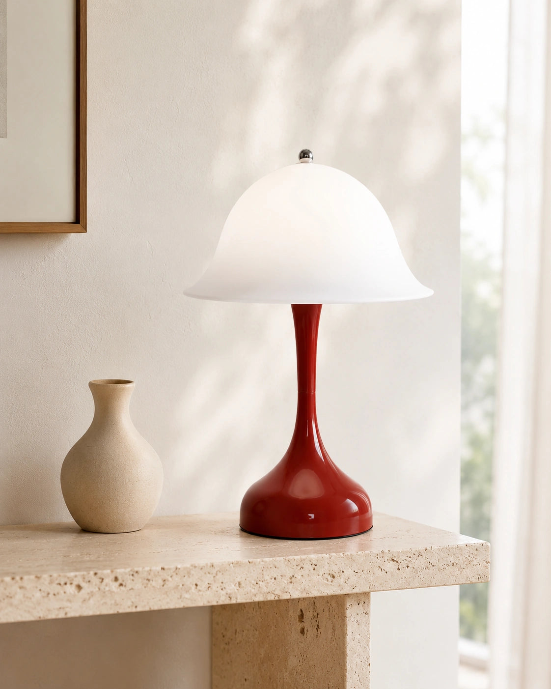Lampe de chevet silhouette cerise