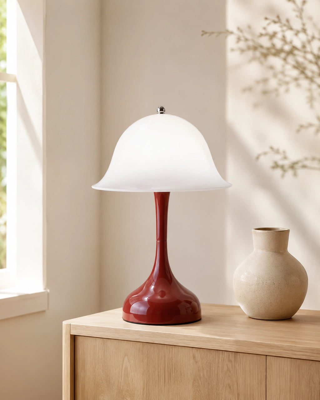 Lampe de chevet silhouette cerise