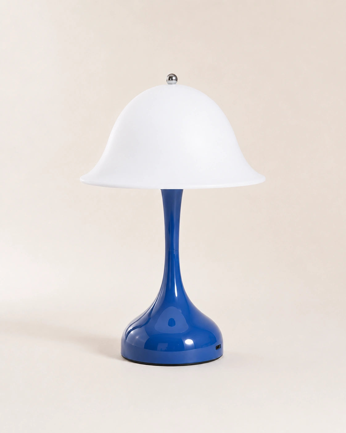 Lampe de chevet silhouette bleue
