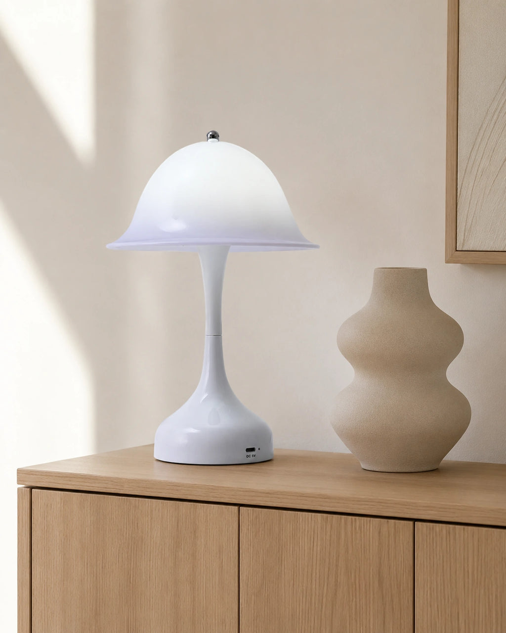 Lampe de chevet silhouette blanche