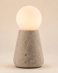 Lampe de chevet Travertin Mimaliste Cône