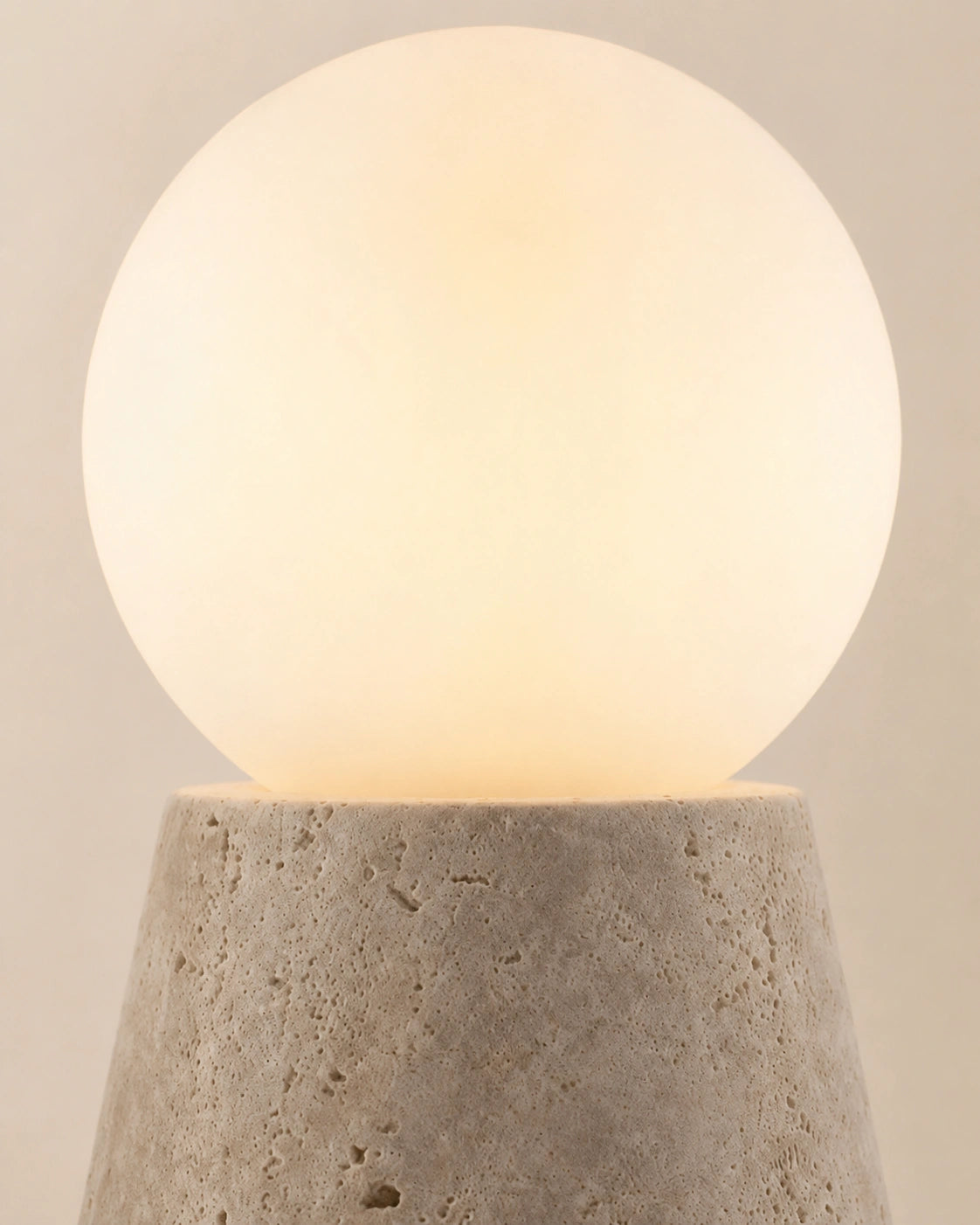 Lampe de chevet Travertin Mimaliste Cône