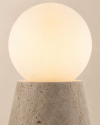 Lampe de chevet Travertin Mimaliste Cône
