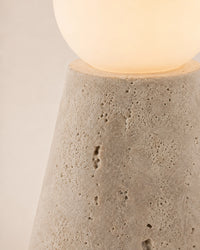 Lampe de chevet Travertin Mimaliste Cône
