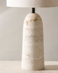 Lampe de Chevet Travertin Véritable