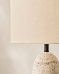 Lampe de Chevet Travertin Véritable