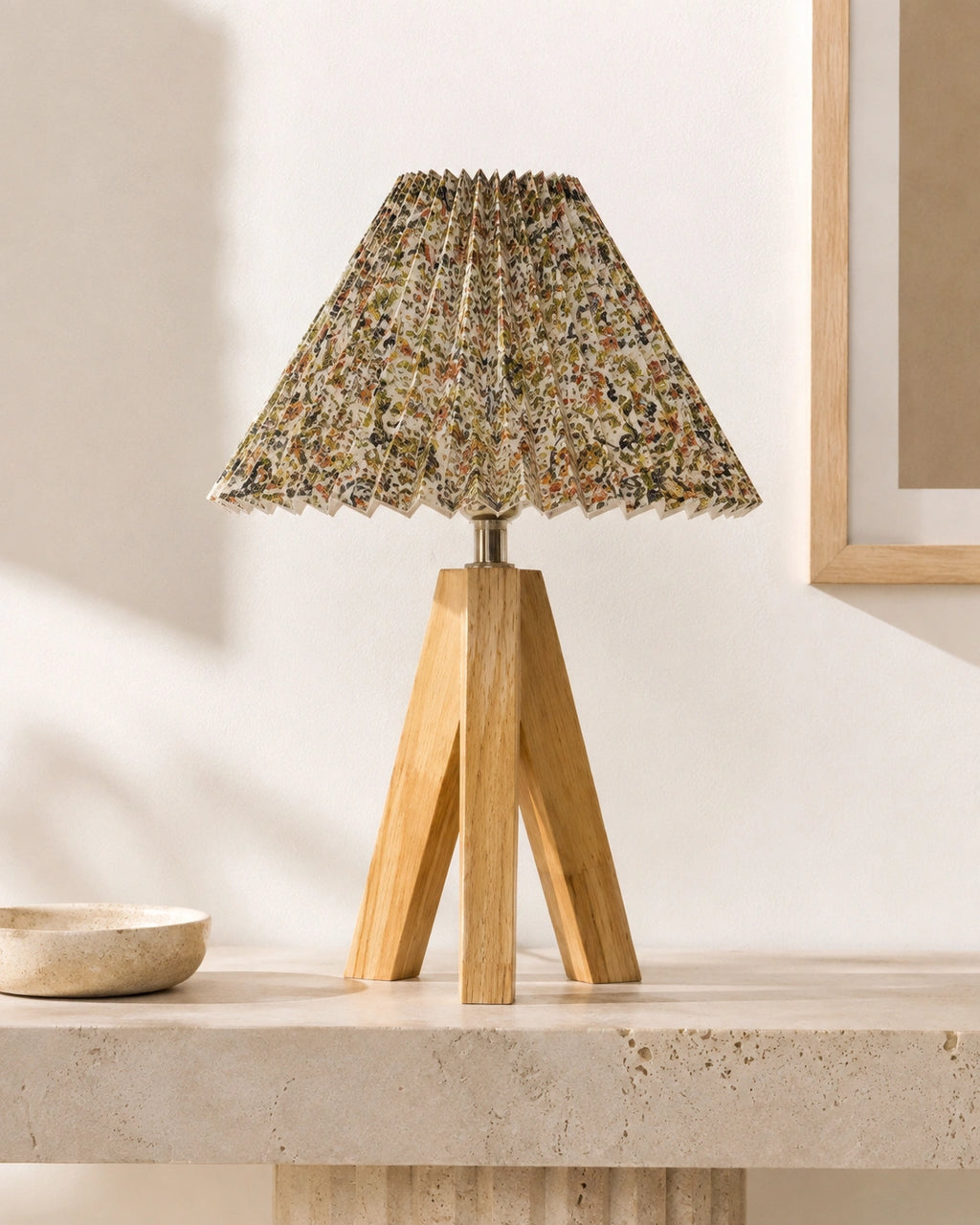 Lampe de chevet fleurie