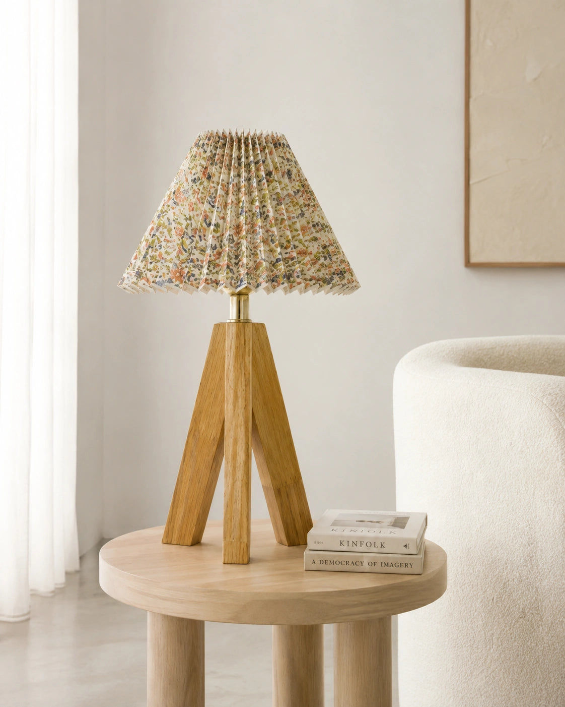 Lampe de chevet fleurie