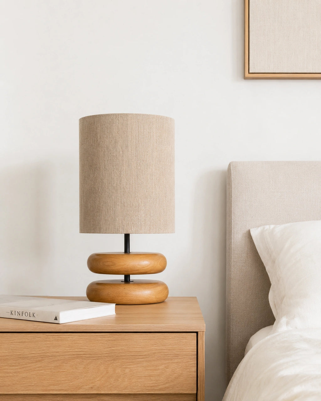 Lampe de chevet soft wood