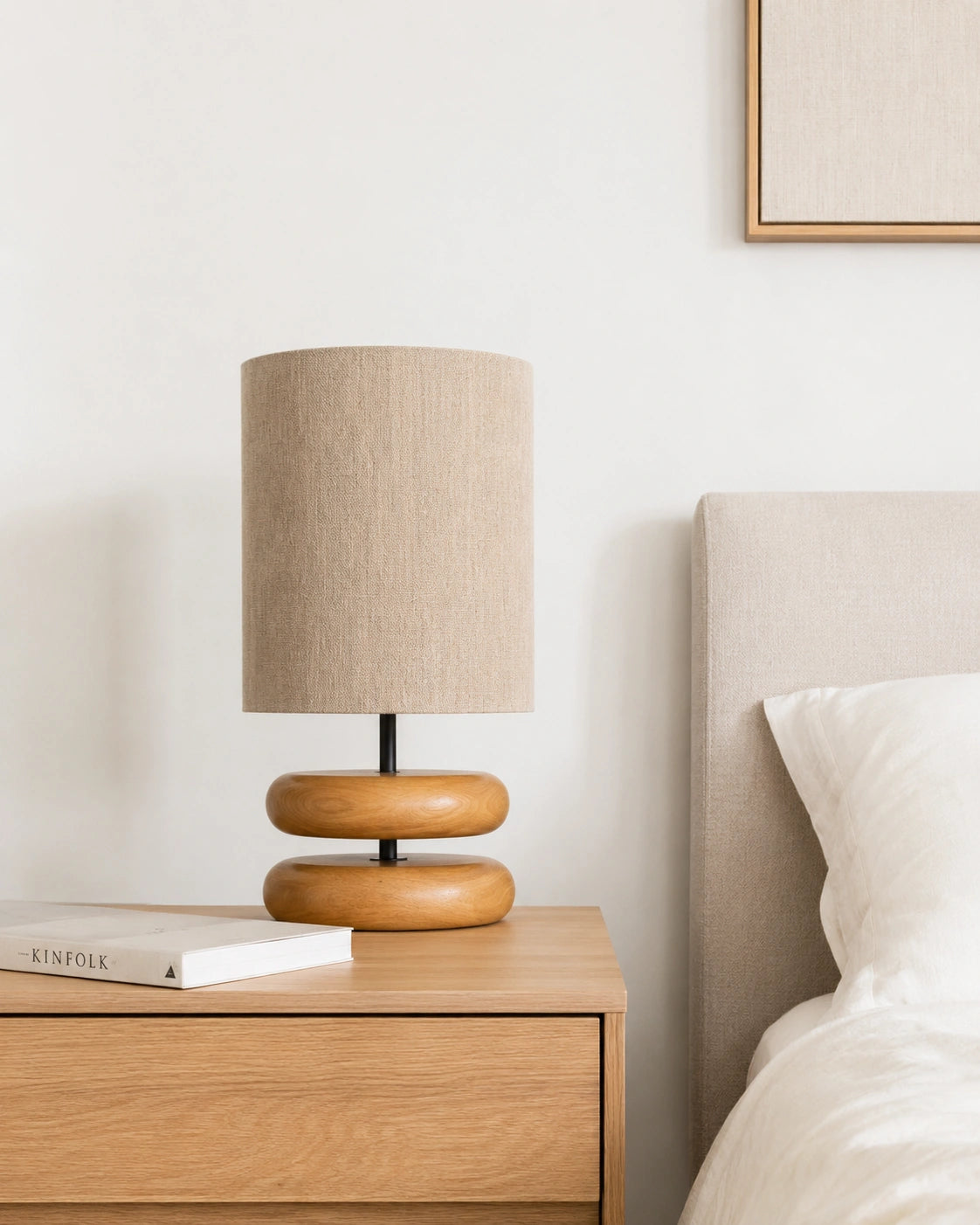 Lampe de chevet soft wood