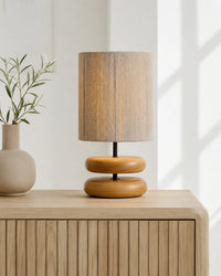 Lampe de chevet soft wood