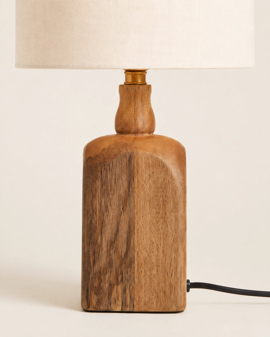 Lampe de chevet bois vintage