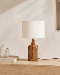 Lampe de chevet bois vintage