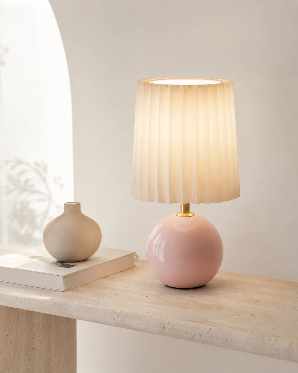 Lampe de chevet bubble rosy