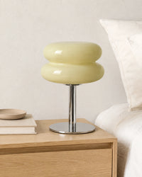 Lampe de chevet macaron jaune