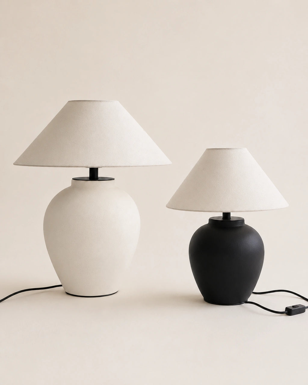 Lampe de chevet céramique ronde