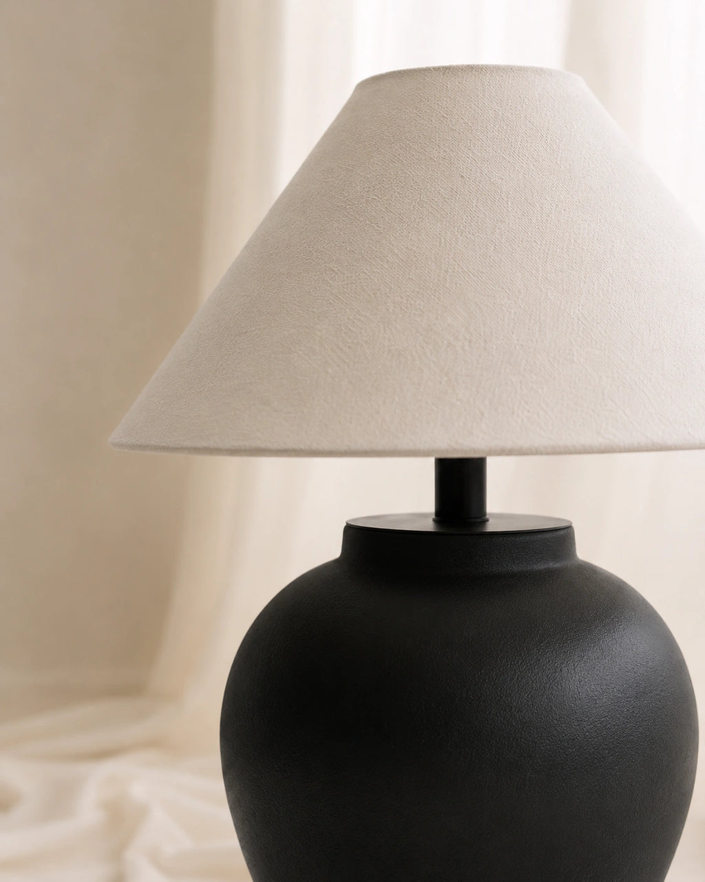 Lampe de chevet céramique ronde