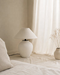 Lampe de chevet céramique ronde