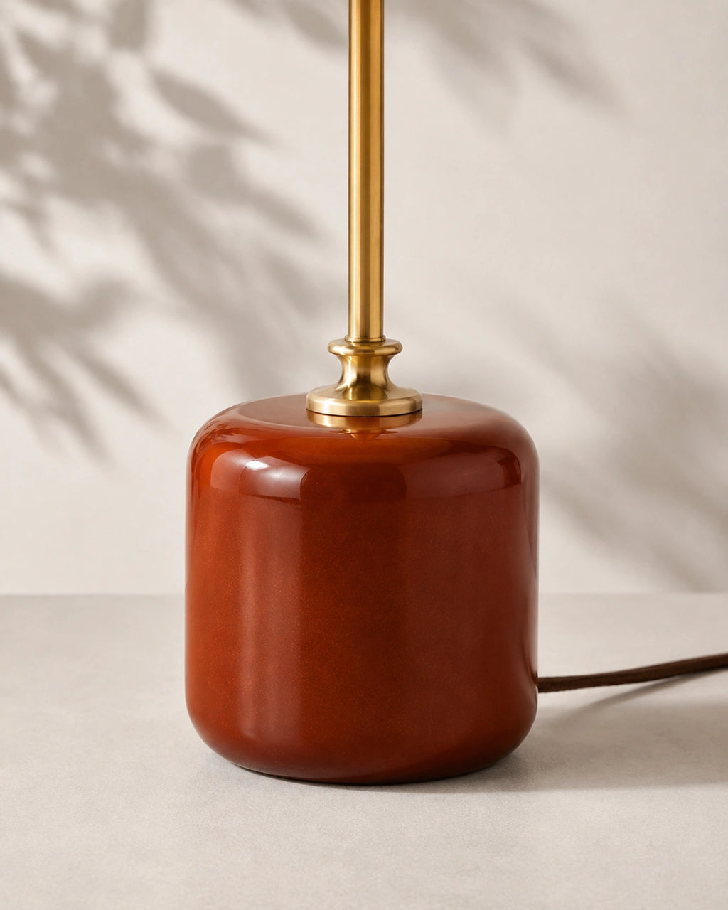 Lampe de chevet champignon noir amanite