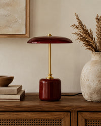 Lampe de chevet champignon rouge amanite