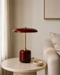 Lampe de chevet champignon rouge amanite