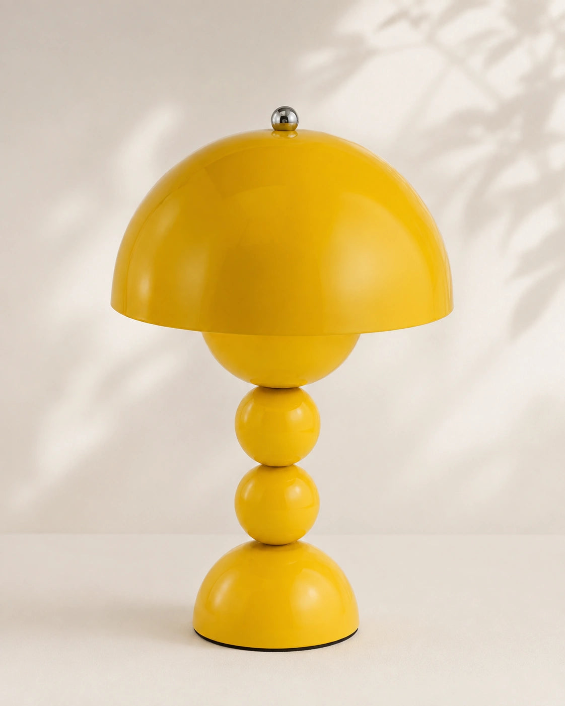 Lampe de chevet champignon bubble jaune