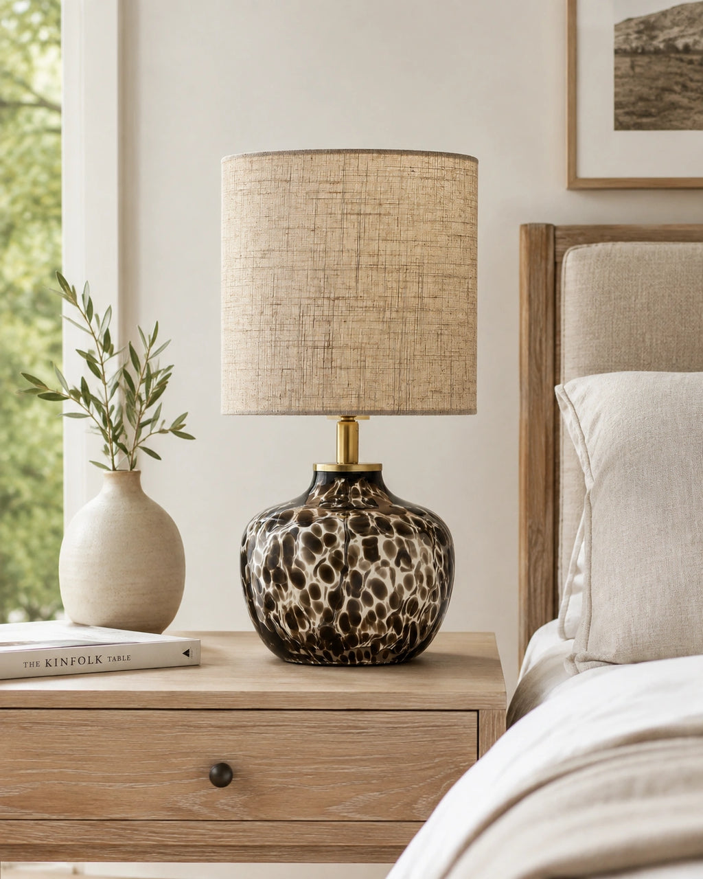 Lampe de chevet leopard crystal