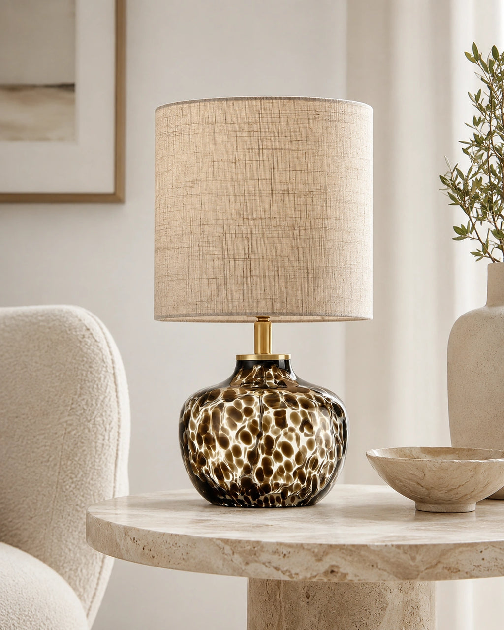 Lampe de chevet leopard crystal