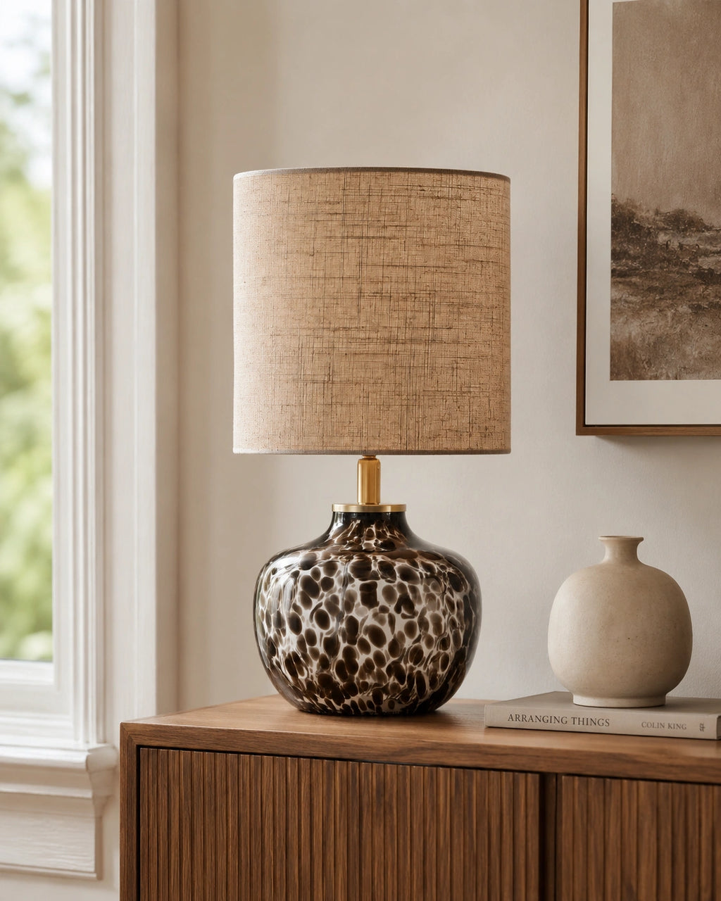 Lampe de chevet leopard crystal
