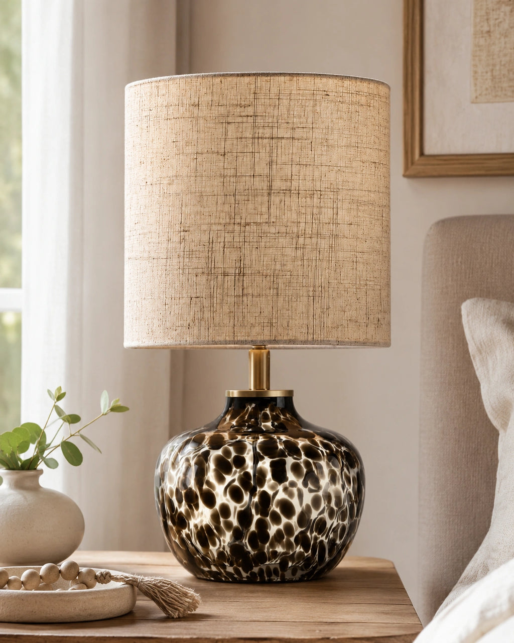 Lampe de chevet leopard crystal